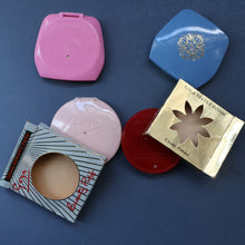 Load image into Gallery viewer, JOB LOT: Four Vintage 1950s / 1960s Plastic Powder Compacts by Evette, Goya and Gala of London
