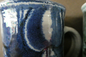 Vintage ALDERMASTON Pottery Pair of SIGNED Coffee Mugs