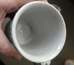 Vintage ALDERMASTON Pottery Pair of SIGNED Coffee Mugs