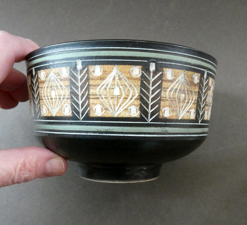 Vintage 1960s Studio Pottery Decorative Bowl. Signed on the Base Ambleside