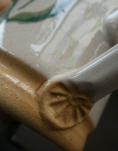 Load image into Gallery viewer, PAIR of Smaller Irish Ceramic Mugs by Nicholas Mosse. Spongeware Tulips Design
