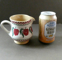 Load image into Gallery viewer, Irish Ceramic Milk Jug or Creamer by Nicholas Mosse. Spongeware Red Apples Design
