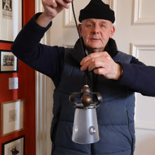 Load image into Gallery viewer, Small SINGLE Copperised ART NOUVEAU Pendant Light with Frosted Glass Shade

