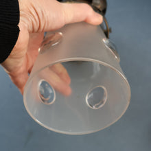 Load image into Gallery viewer, Small SINGLE Copperised ART NOUVEAU Pendant Light with Frosted Glass Shade

