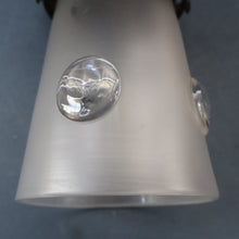 Load image into Gallery viewer, Small SINGLE Copperised ART NOUVEAU Pendant Light with Frosted Glass Shade

