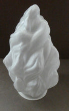 Load image into Gallery viewer, 1930s Satin Glass ART DECO Light Shade in the Form of a Flaming Torch. Height 7 1/2 inches
