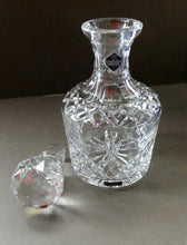 Load image into Gallery viewer, EDINBURGH CRYSTAL. Vintage 1980s Mallet Shape Wine  Decanter BOXED with Etched Signature
