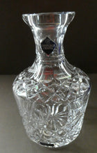 Load image into Gallery viewer, EDINBURGH CRYSTAL. Vintage 1980s Mallet Shape Wine  Decanter BOXED with Etched Signature
