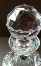 Load image into Gallery viewer, EDINBURGH CRYSTAL. Vintage 1980s Mallet Shape Wine  Decanter BOXED with Etched Signature
