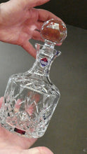 Load image into Gallery viewer, EDINBURGH CRYSTAL. Vintage 1980s Mallet Shape Wine  Decanter BOXED with Etched Signature
