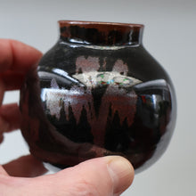 Load image into Gallery viewer, STUDIO POTTERY. Unusual Small Treacle Glaze Pot by David Lloyd Jones (1928-1994)

