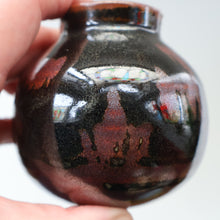 Load image into Gallery viewer, STUDIO POTTERY. Unusual Small Treacle Glaze Pot by David Lloyd Jones (1928-1994)

