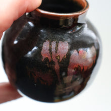 Load image into Gallery viewer, STUDIO POTTERY. Unusual Small Treacle Glaze Pot by David Lloyd Jones (1928-1994)

