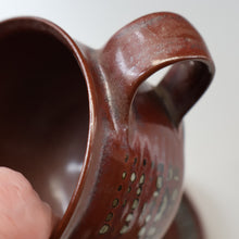 Load image into Gallery viewer, STUDIO POTTERY. Treacle Glaze Cup and Saucer by David Lloyd Jones (1928-1994)

