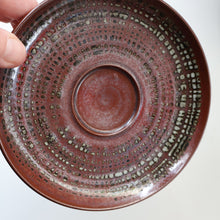 Load image into Gallery viewer, STUDIO POTTERY. Treacle Glaze Cup and Saucer by David Lloyd Jones (1928-1994)
