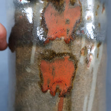 Load image into Gallery viewer, WELSH STUDIO POTTERY. Tall 1970s Tubular Stoneware Vase by Terry Bell Hughes (b. 1937)
