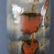Load image into Gallery viewer, WELSH STUDIO POTTERY. Tall 1970s Tubular Stoneware Vase by Terry Bell Hughes (b. 1937)
