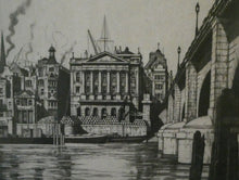 Load image into Gallery viewer, Scottish Art. Fishmonger&#39;s Hall. Pencil Signed Etching by IAN STRANG
