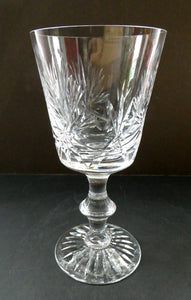 Pair of Large Red Wine Edinburgh Crystal Star of Edinburgh Glasses 7 inches