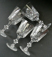 Load image into Gallery viewer, Pair of Large Red Wine Edinburgh Crystal Star of Edinburgh Glasses 7 inches
