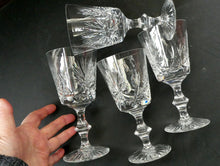 Load image into Gallery viewer, Pair of Large Red Wine Edinburgh Crystal Star of Edinburgh Glasses 7 inches
