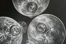 Load image into Gallery viewer, Pair of Large Red Wine Edinburgh Crystal Star of Edinburgh Glasses 7 inches
