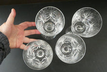 Load image into Gallery viewer, Pair of Large Red Wine Edinburgh Crystal Star of Edinburgh Glasses 7 inches
