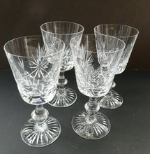 Load image into Gallery viewer, Pair of Large Red Wine Edinburgh Crystal Star of Edinburgh Glasses 7 inches
