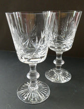Load image into Gallery viewer, Pair of Large Red Wine Edinburgh Crystal Star of Edinburgh Glasses 7 inches
