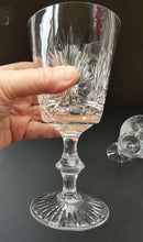 Load image into Gallery viewer, Pair of Large Red Wine Edinburgh Crystal Star of Edinburgh Glasses 7 inches
