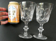 Load image into Gallery viewer, Pair of Large Red Wine Edinburgh Crystal Star of Edinburgh Glasses 7 inches
