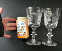 Load image into Gallery viewer, Pair of Large Red Wine Edinburgh Crystal Star of Edinburgh Glasses 7 inches
