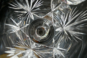 Pair of Large Red Wine Edinburgh Crystal Star of Edinburgh Glasses 7 inches