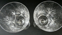Load image into Gallery viewer, Pair of Large Red Wine Edinburgh Crystal Star of Edinburgh Glasses 7 inches
