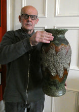 Load image into Gallery viewer, Huge Dumler &amp; Breiden Vintage West German Pottery Floor Vase 1960s
