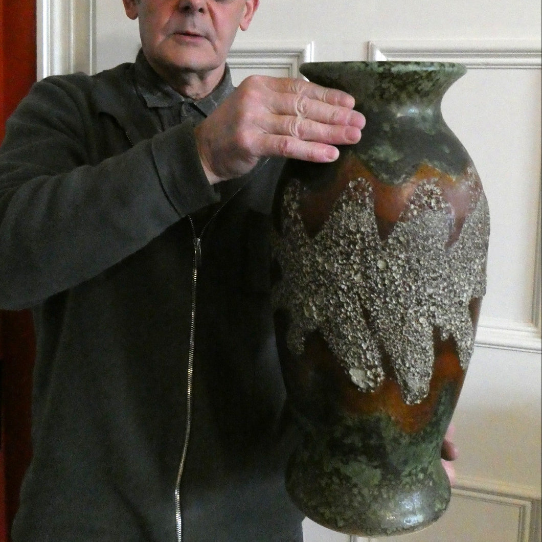 Huge Dumler & Breiden Vintage West German Pottery Floor Vase 1960s