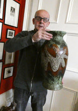 Load image into Gallery viewer, Huge Dumler &amp; Breiden Vintage West German Pottery Floor Vase 1960s
