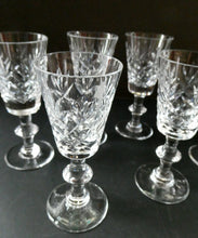 Load image into Gallery viewer, Set of Six Edinburgh Crystal Glenshee Pattern Sherry Glasses
