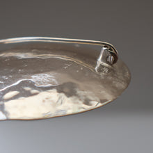 Load image into Gallery viewer, LARGE Scottish Silver Designer Brooch with Enamel Centre by Sheana M. Stephen. Edinburgh Hallmarked 1996
