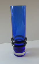 Load image into Gallery viewer, SCOTTISH GLASS. Vintage 1960s Caithness Glass Double Ring or Hoop Vase. Designed by Domhnall O Broin
