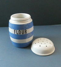 Load image into Gallery viewer, Vintage TG Green CORNISHWARE Flour Shaker Pot. Green Shield Mark
