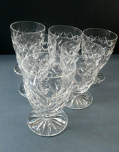 Load image into Gallery viewer, Unusual Vintage SET OF SIX Fine Lead Crystal Large JUICE GLASSES, possibly Webb Corbett
