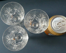 Load image into Gallery viewer, 5 1/8 inches. Star of Edinburgh Crystal Glasses for Claret or Small White Wine. Only 3
