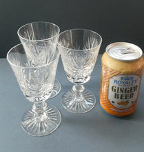 Load image into Gallery viewer, 5 1/8 inches. Star of Edinburgh Crystal Glasses for Claret or Small White Wine. Only 3
