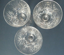 Load image into Gallery viewer, 5 1/8 inches. Star of Edinburgh Crystal Glasses for Claret or Small White Wine. Only 3
