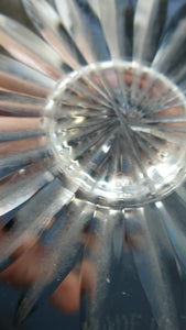 5 1/8 inches. Star of Edinburgh Crystal Glasses for Claret or Small White Wine. Only 3