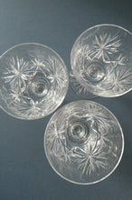 Load image into Gallery viewer, 5 1/8 inches. Star of Edinburgh Crystal Glasses for Claret or Small White Wine. Only 3

