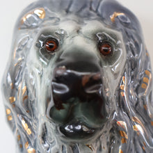 Load image into Gallery viewer, SCOTTISH POTTERY Antique SINGLE VICTORIAN Bo&#39;ness Pottery Large Recumbent Lion, c 1900
