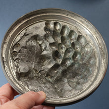 Load image into Gallery viewer, RARE SURVIVOR. Victorian Pewter Ice / Ice Cream Mould with Fruiting Vine Decoration on the Lid 
