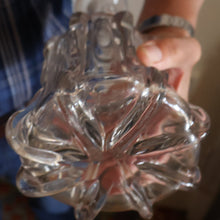 Load image into Gallery viewer, EXCEPTIONAL Victorian Bell Decanter with Original Stopper with Facet Cut Ribbing: 13 1/2 inches in height
